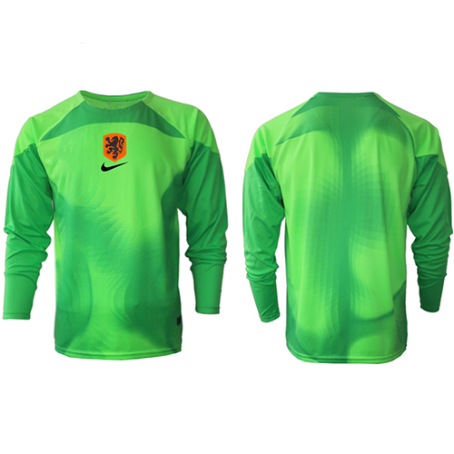Netherlands Goalkeeper Replica Home Shirt World Cup 2022 Long Sleeve